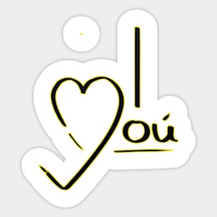 I love you Sticker